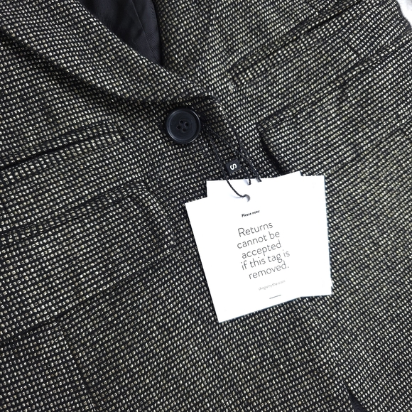 Smythe Metallic One Button Peaked Lapel Women's Blazer Jacket - Picture 5 of 11